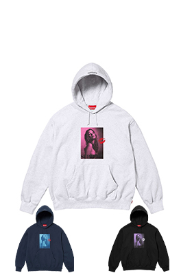 シュプリームスーパーコピー Supreme Kate Moss Hooded ケイトモスのポートレートパーカー