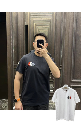 モンクレール ロゴクルーネック半袖Tシャツ