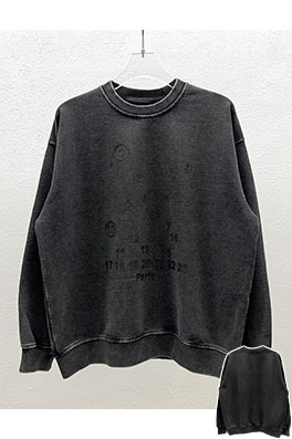 マルタンマルジェラ Maison Margiela MM6 デジタルクロスプリント 厚パックウォッシュクルーネックスウェットシャツ
