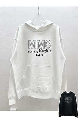 マルタンマルジェラコピー Maison Margiela MM6 ラインストーン文字のパーカーとスウェットシャツ