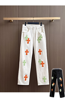 クロムハーツスーパーコピー クラシックパッチワークウォッシュジーンズ