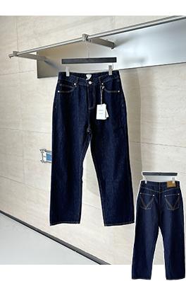 ボッテガヴェネタ クラシックな織りレザーウォッチポケットジーンズ