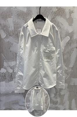 ディオール Dior For My Real Friends ホワイトの軽量コットンジップアップシャツジャケット