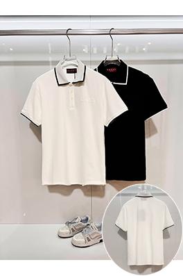 グッチ GUCCI 胸に刺繍ロゴが入った半袖ポロシャツ