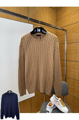 プラダコピー 三角形の竹編みクルーネックセーター