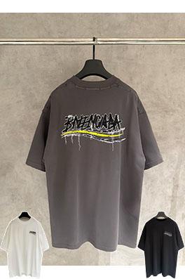 バレンシアガスーパーコピー Balenciaga ロゴ刺繍半袖Tシャツ