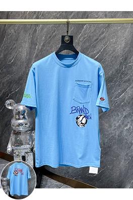 クロムハーツ Matty ブルーのグラフィティ半袖Tシャツ