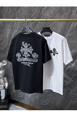 クロムハーツ 馬蹄とサンスクリット十字の刺繍が施された半袖Tシャツ