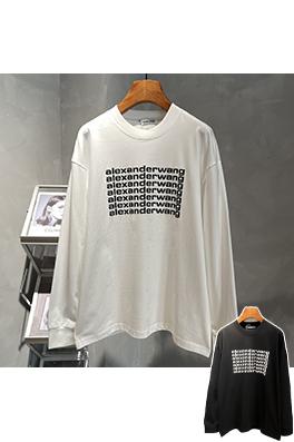 アレキサンダーワン Alexander Wang プリントロゴブランドロゴ長袖シャツ