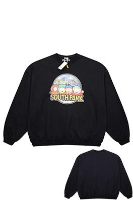 ヴェトモンスーパーコピー VETEMENTS レトロプリントクルーネックスウェットシャツ