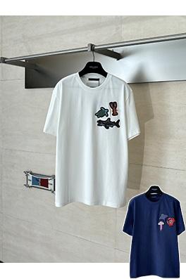 ルイヴィトンコピー 限定モノグラム オールオーバージャカードオーシャンビーズ半袖Tシャツ