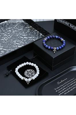 クロムハーツスーパーコピー 天然シルバービーズブレスレット