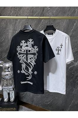 クロムハーツスーパーコピー 重なりう鉄十字サンスクリット半袖Tシャツ