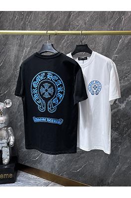 クロムハーツスーパーコピー 馬蹄サンスクリット十字刻印半袖Tシャツ