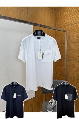 フェンディコピー ジッパー付きポケット付き半袖Tシャツ