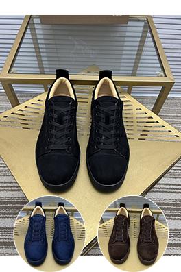 クリスチャンルブタン デパートシリーズカップルカジュアル赤底スニーカー