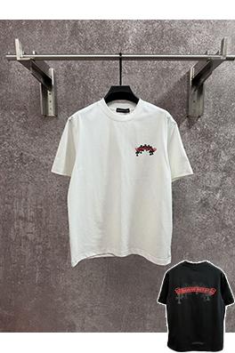 クロムハーツ クラシックなサンスクリットの半袖Tシャツ