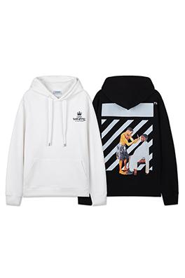 オフホワイトスーパーコピー off white 新しい460gのルーズフィットフード付きスウェットシャツ