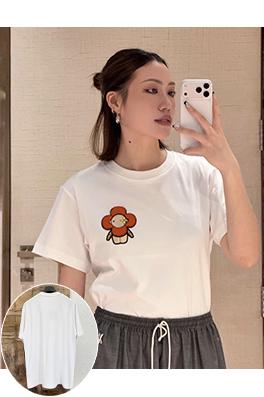 ルイヴィトン Vivian ヴィヴィアン サンフラワー 半袖Tシャツ