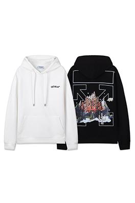 オフホワイトコピー off white 新しい460gのルーズフィットフード付きスウェットシャツ