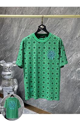 クロムハーツ カスタムデザインのオールオーバークロスプリント半袖Tシャツ