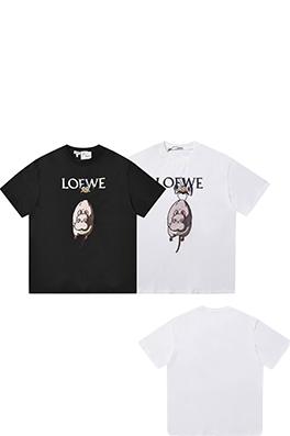 ロエベ LOEWE ハムスターとカラスのプリント刺繍クルーネックTシャツ