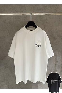 クロムハーツ 新作アップリケ刺繍半袖Tシャツ