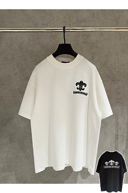 クロムハーツ クラシックな刺繍半袖Tシャツ