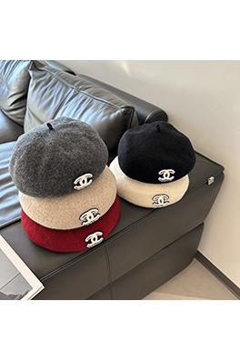 シャネル ウールのベレー帽