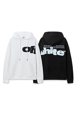 オフホワイトコピー off white レターオーバーサイズパーカー
