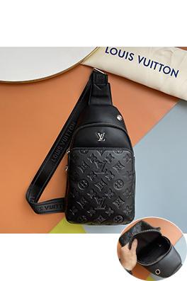 ルイヴィトンコピー LV クラシックエンボスメンズチェストバッグ