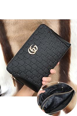 グッチ ダブルジップの高級メンズハンドバッグ