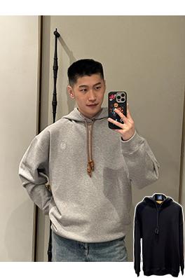 ロエベコピー レザー刺繍パーカー