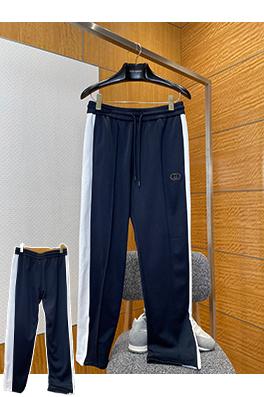 グッチコピー 刺繍入りカラーブロックドローストリングスウェットパンツ