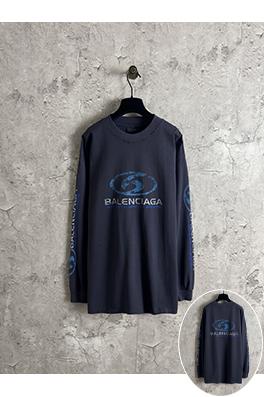 バレンシアガ Balenciaga サーフロゴのぼかしプリントクルーネックスウェットシャツ