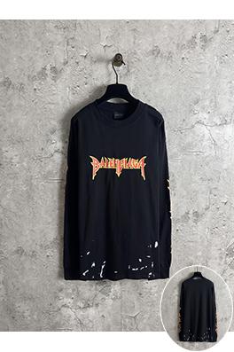 バレンシアガ Balenciaga ライトニングレターリップドロングスリーブシャツ