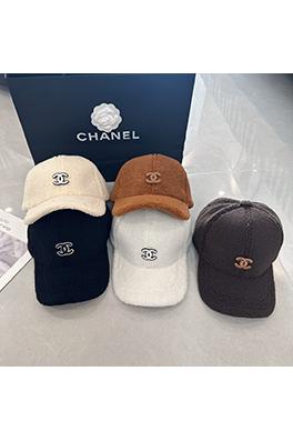 シャネル スタイリッシュなラムウールのベースボールキャップ