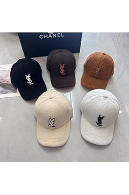 サンローラン 新しいラムウールのベースボールキャップ