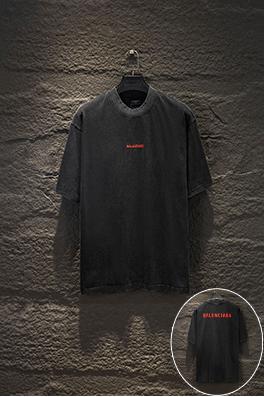 バレンシアガスーパーコピー Balenciaga クラシックな刺繍半袖Tシャツ