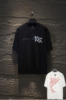 クロムハーツコピー 重工業な刺繍タッセル半袖Tシャツ