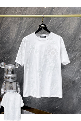 クロムハーツコピー 新デザインの光感応カラーチェンジクロス半袖Tシャツ