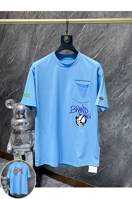 クロムハーツ Matty ブルーのグラフィティ半袖Tシャツ
