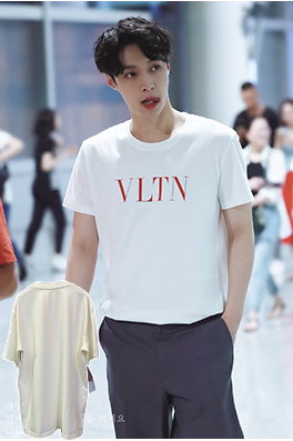 ヴァレンティノ VALENTINO レターロゴプリント半袖Tシャツ