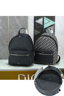 ディオールスーパーコピー Oblique シンプルなシルエットのジャカードプリントバックパック