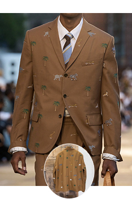 ルイヴィトン Darjeeling Limited 柄物のスーツ