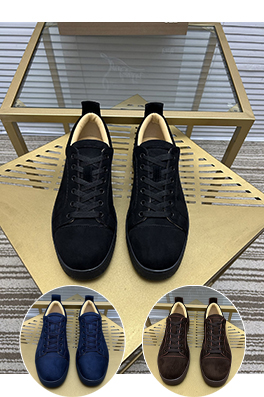 クリスチャンルブタン デパートシリーズカップルカジュアル赤底スニーカー