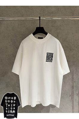 クロムハーツスーパーコピー 新モデル刺繍半袖Tシャツ
