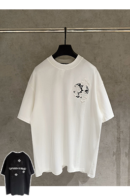 クロムハーツ 新モデルクラシック刺繍半袖Tシャツ