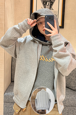 ルイヴィトン Trunk ウール混スタンドカラーコートシリーズ