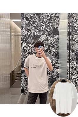 セリーヌ CELINE ダブルレイヤークルーネック半袖Tシャツ